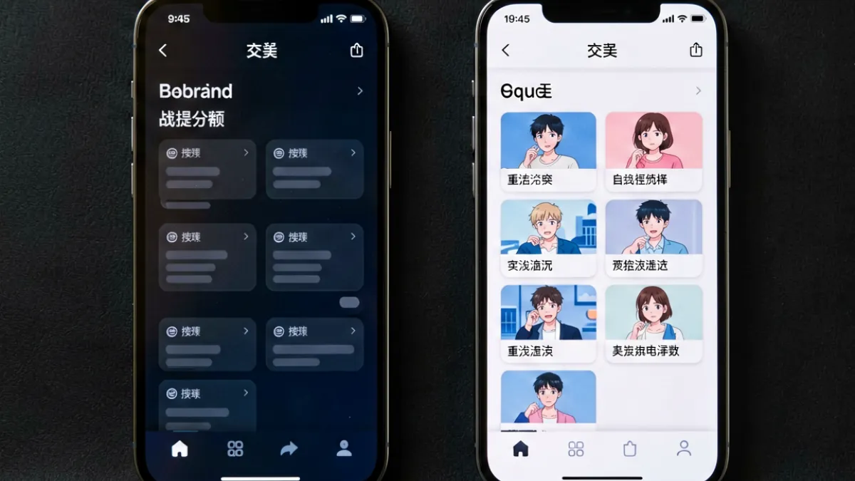 香蕉漫画平台阅读界面截图对比，展示夜间模式与标签分类筛选功能的实际效果